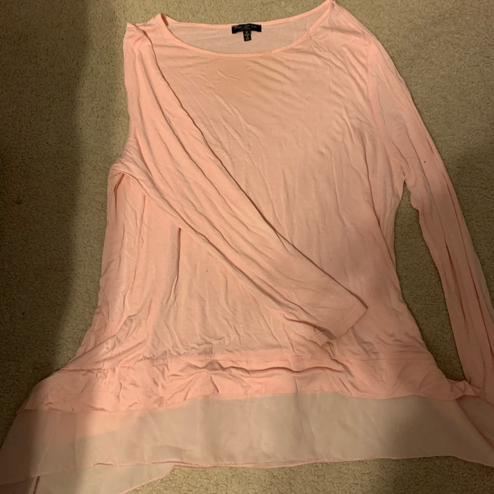 Pink long sleeve maternity tunic